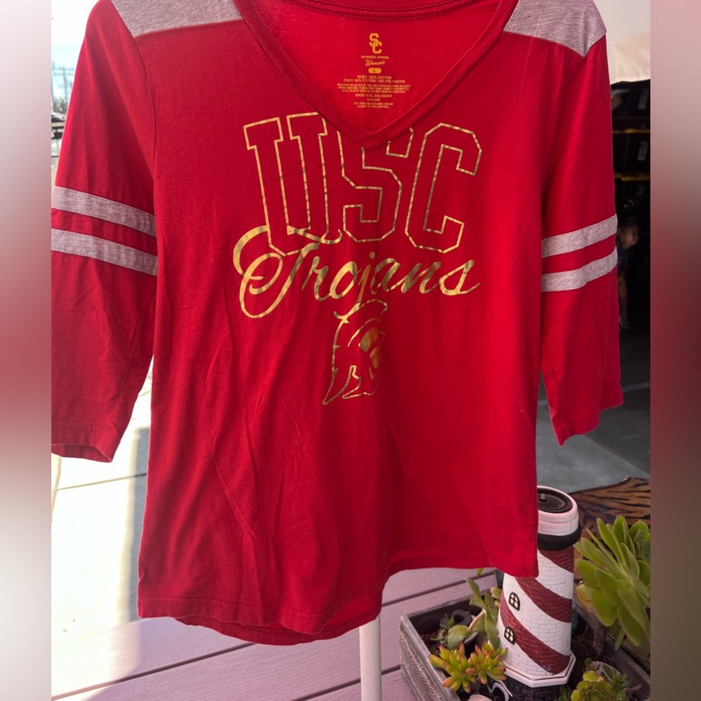 USC Trojans Womens Red Shirt